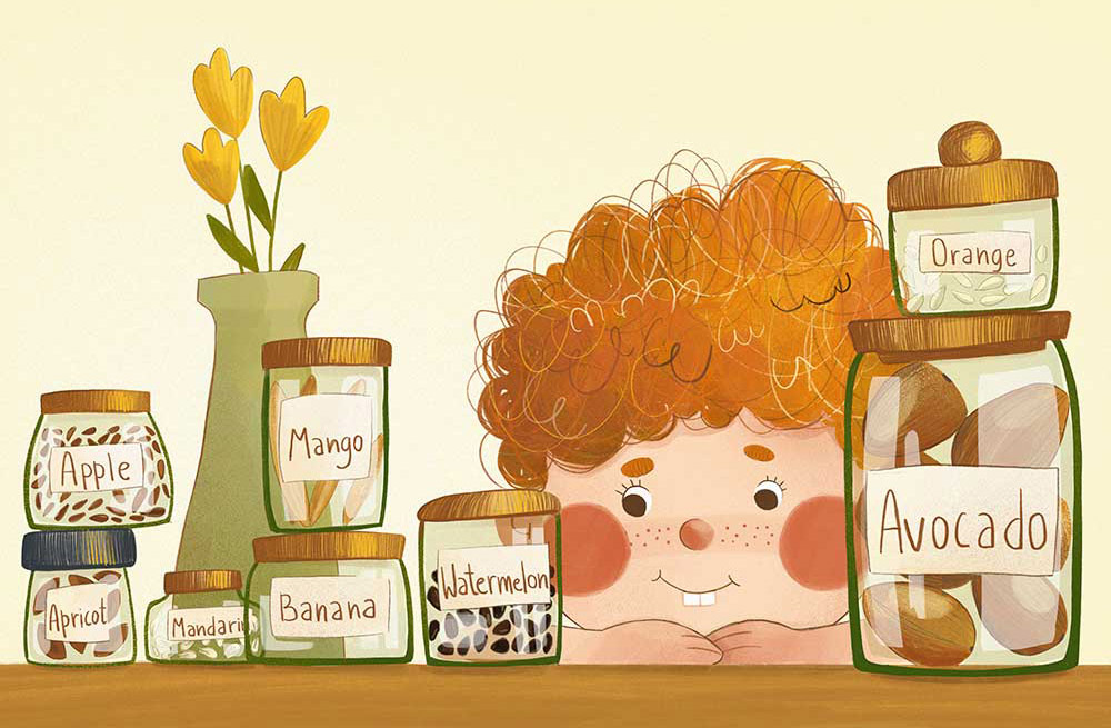 Truyện Ehon - Truyện tranh thai giáo: Hạt đào bé nhỏ