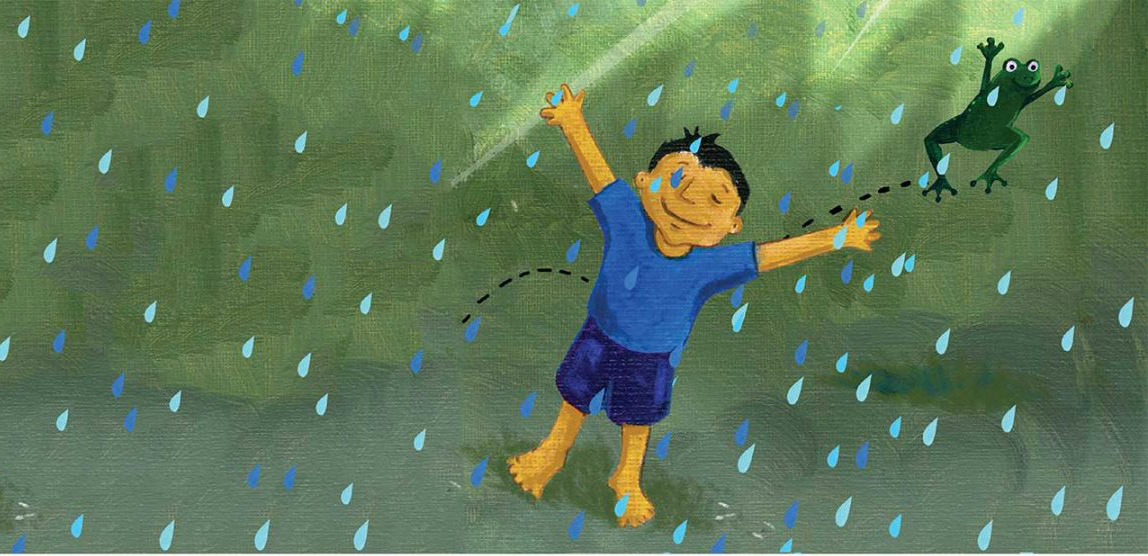 Truyện Ehon - Truyện tranh thai giáo: Chiếc áo mưa đo đỏ