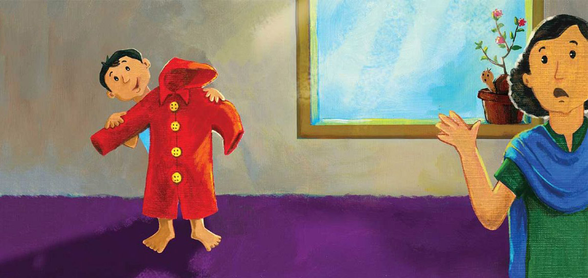 Truyện Ehon - Truyện tranh thai giáo: Chiếc áo mưa đo đỏ