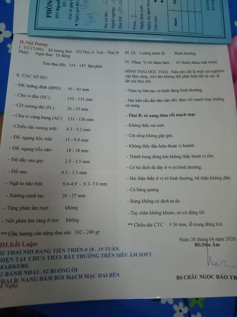 E đi sieu âm mà bị thế này e hoang mang quá ko biết thế nào .ai bị như e cho e tí kinh nghiệm với