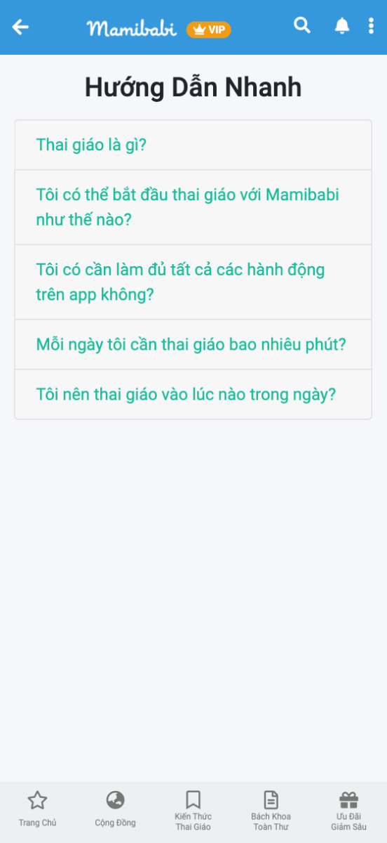 CẬP NHẬT GIAO DIỆN TRANG CHỦ MỚI

Thân gửi các mẹ, 

Với mẹ nào thường xuyên dùng app sẽ thấy Mamibabi hôm nay đã có giao diện trang chủ mới. Giao diện này giúp các mẹ dễ sử dụng đồng thời cũng là bước đệm để Mamibabi có thêm nhiều nội dung mới về Nuôi dạy con trong thời gian tới:

- Phần THAI GIÁO HÔM NAY nổi bật, dễ thao tác hơn
- Bổ sung Hướng dẫn nhanh cho các mẹ mới tham gia
- Bổ sung nút "Con có bé không?" để các mẹ kiểm tra cân nặng thai nhi. Đây là thắc mắc rất thường xuyên của các mẹ mà Mamibabi liên tục nhận được.

Hy vọng với những cải tiến này, Mamibabi sẽ nhận được sự ủng hộ của các mẹ nhiều hơn nữa.

Nhóm thực hiện vẫn đang nỗ lực từng ngày với mong muốn không gì hơn là sự hài lòng của các mẹ để chào đón những đứa con ra đời thông minh, khỏe mạnh trong tương lai.

Thân mến,
Mamibabi Team