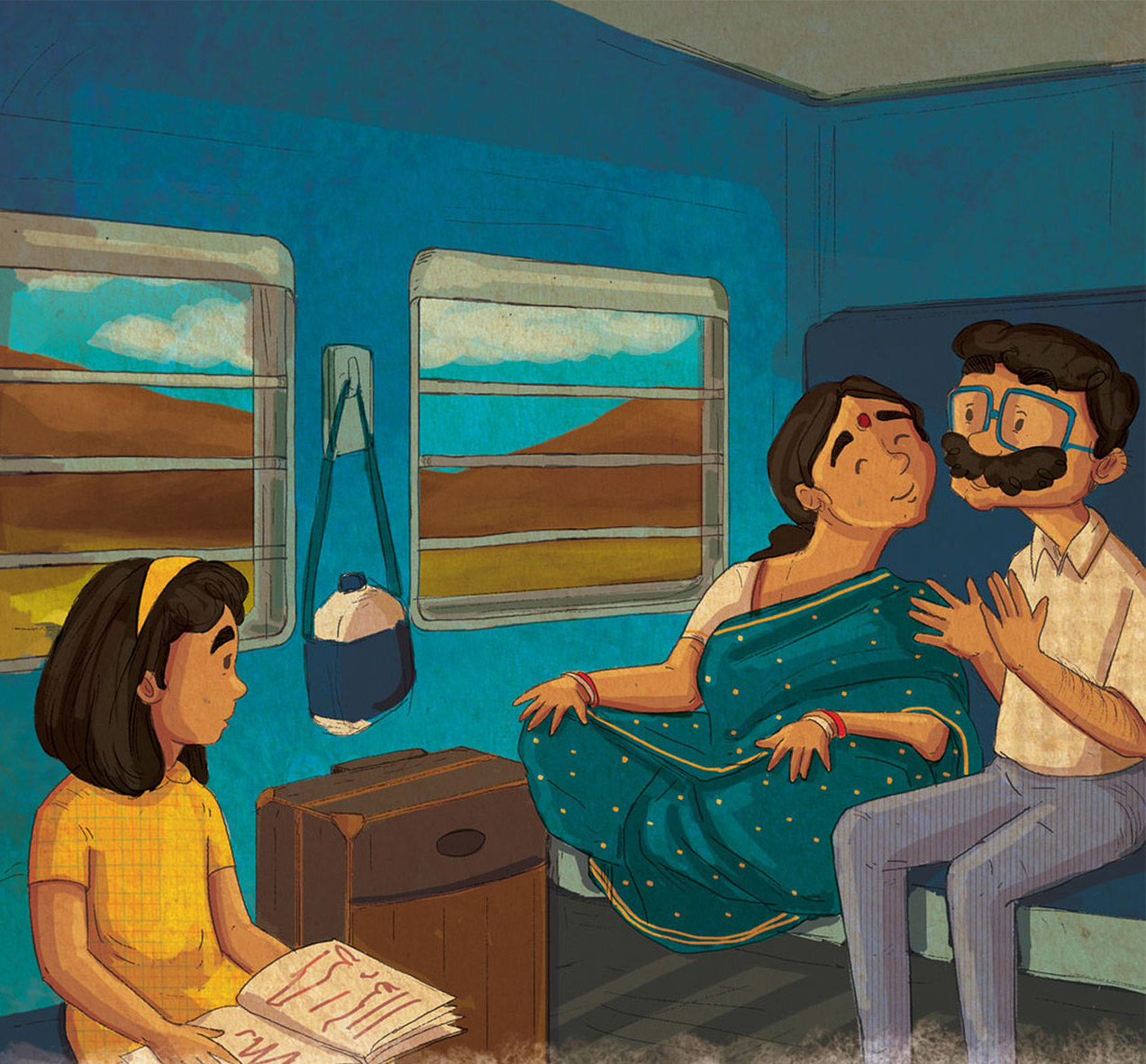 Truyện Ehon - Truyện tranh thai giáo: Trên chuyến tàu