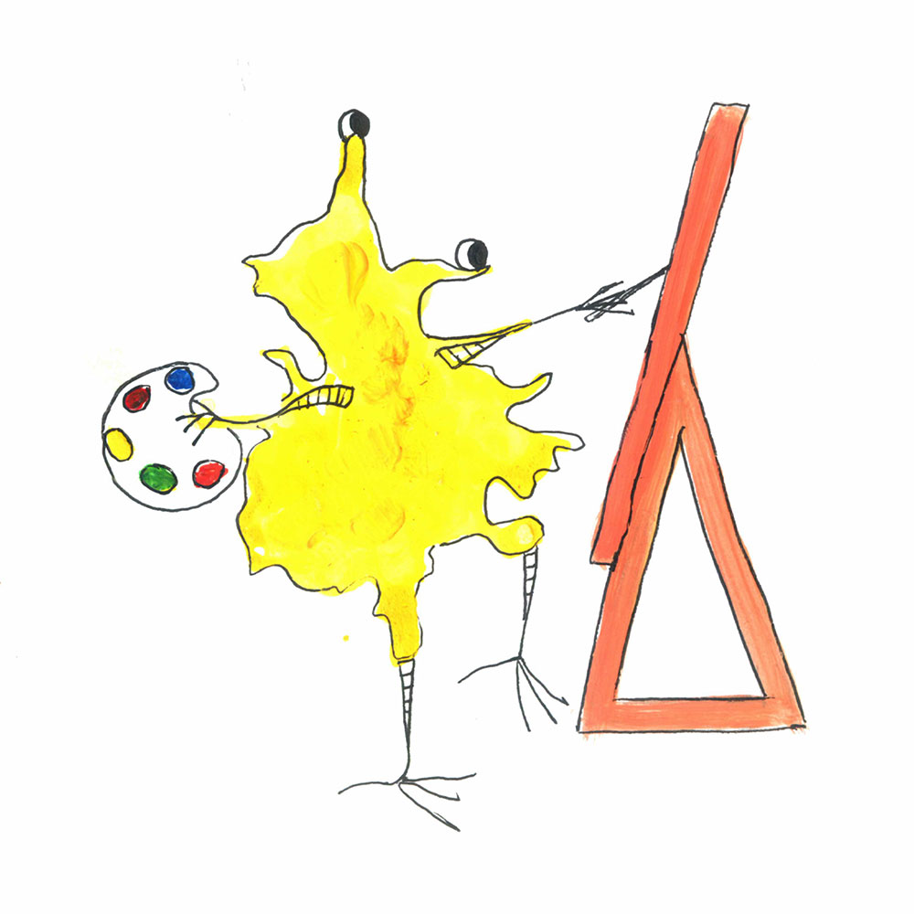 Truyện Ehon - Truyện tranh thai giáo: Quái vật tí hon màu vàng