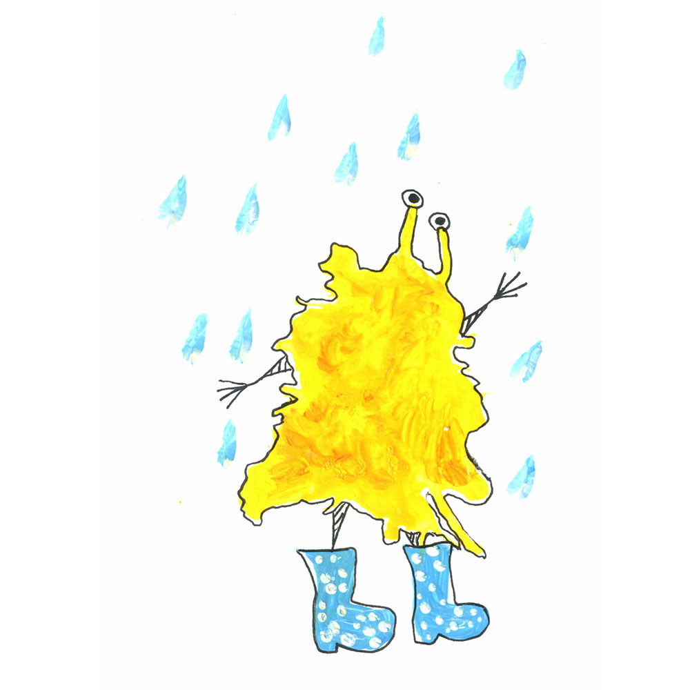 Truyện Ehon - Truyện tranh thai giáo: Quái vật tí hon màu vàng