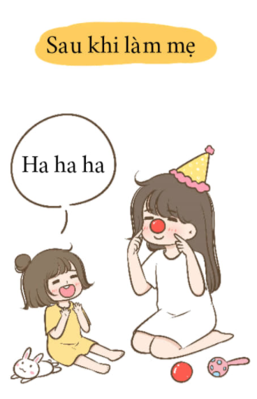 Trước và sau khi làm mẹ.
Nguồn: Dĩ Hiên An