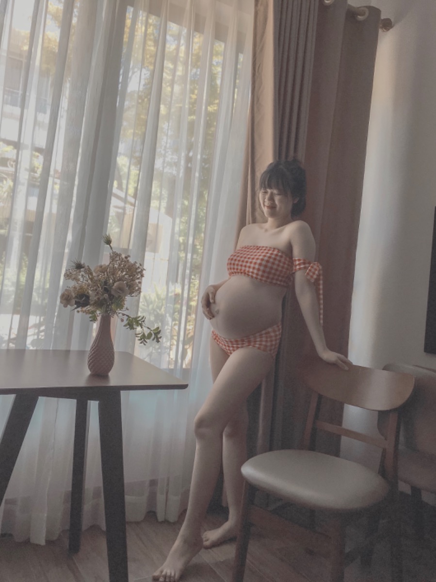 Các mom thấy bụng em tụt chưa ạ ? Em được 36tuan5d rồi ạ 😍