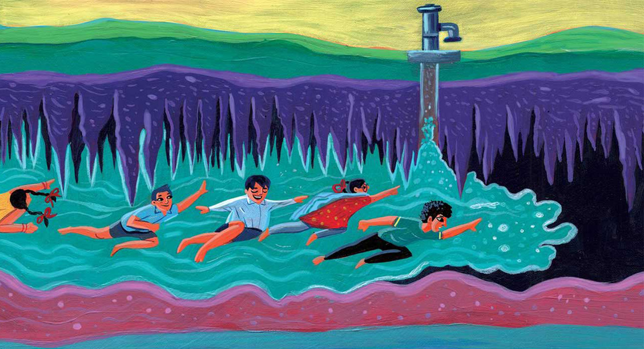 Truyện Ehon - Truyện tranh thai giáo: Bay trên những giọt mưa