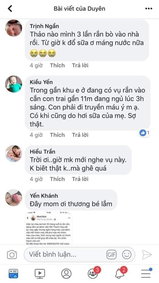Các Mẹ Bỉm Sữa Đọc Để Cảnh Giác Và Đề Phòng Nhé
Rắn có thích sữa mẹ hay không???😱😰
Chưa có thông tin xác thực hay nghiên cứu chính thức, nhưng ngay sáng ngày 8/1/2020, một bé trai 20 ngày tuổi đã bị tử vong do rắn cạp nia bò vào nhà và cắn bé.
Đây là những thông tin tổng hợp từ các mẹ khác kể lại, các mẹ mới sinh nên đọc để đề phòng và vệ sinh sạch cho bé và đồ dùng của bé nhé❗
Nguồn: tổng hợp