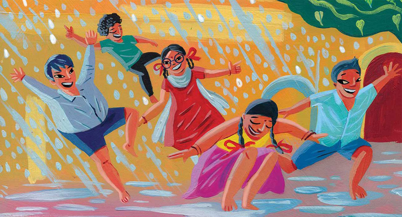 Truyện Ehon - Truyện tranh thai giáo: Bay trên những giọt mưa