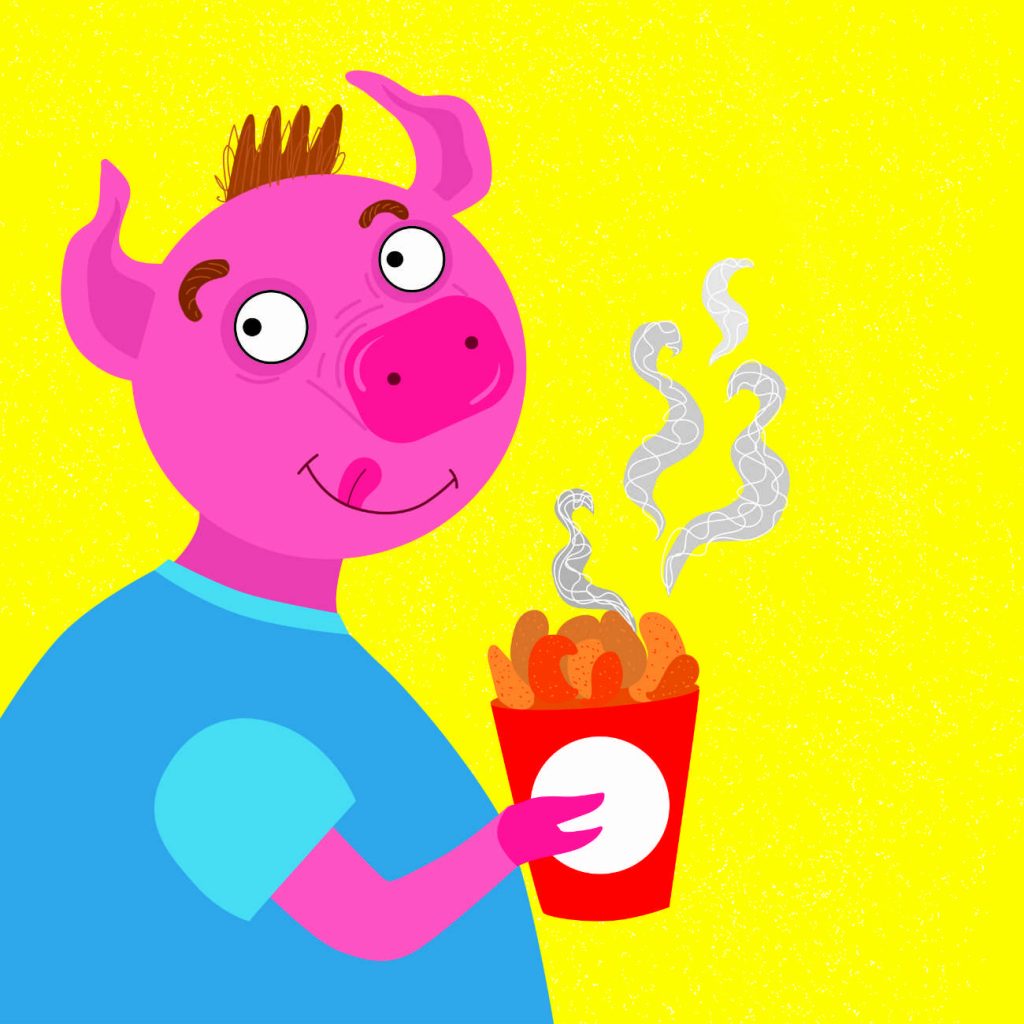 Truyện Ehon - Truyện tranh thai giáo: Chú lợn hồng