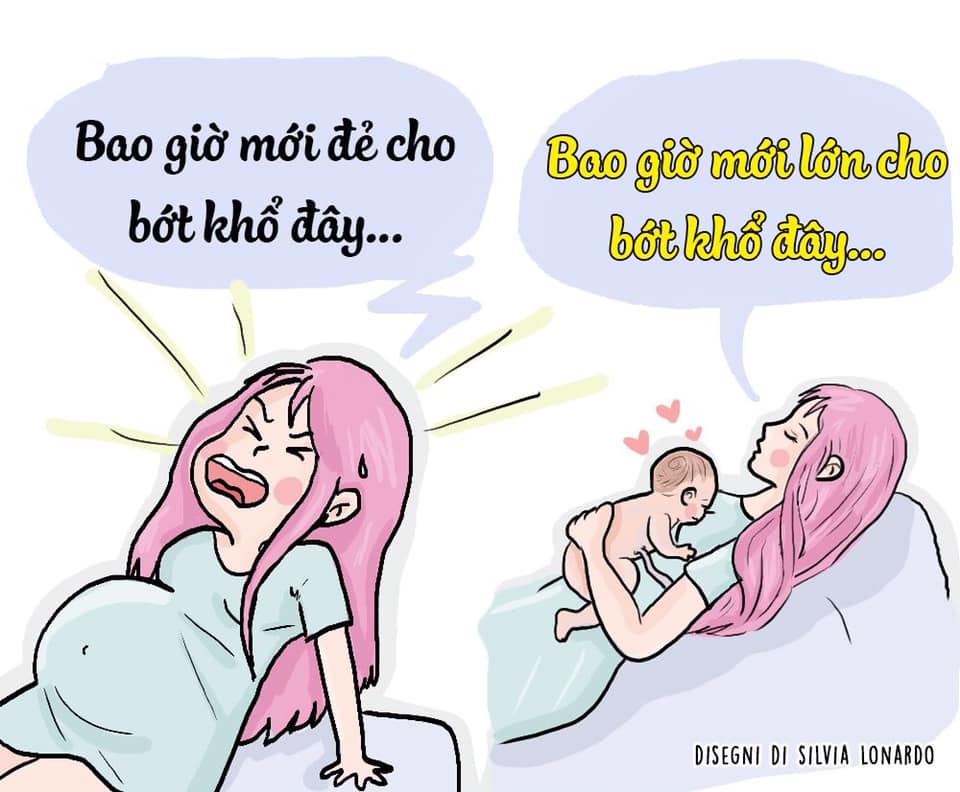 Tình trạng chung của các bà mẹ 😃