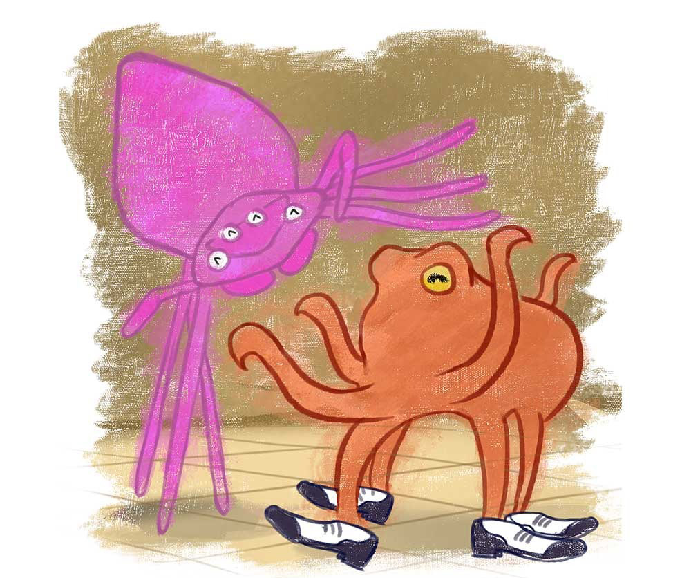 Truyện Ehon - Truyện tranh thai giáo: Bạch tuộc Ollie và nhện Sukey