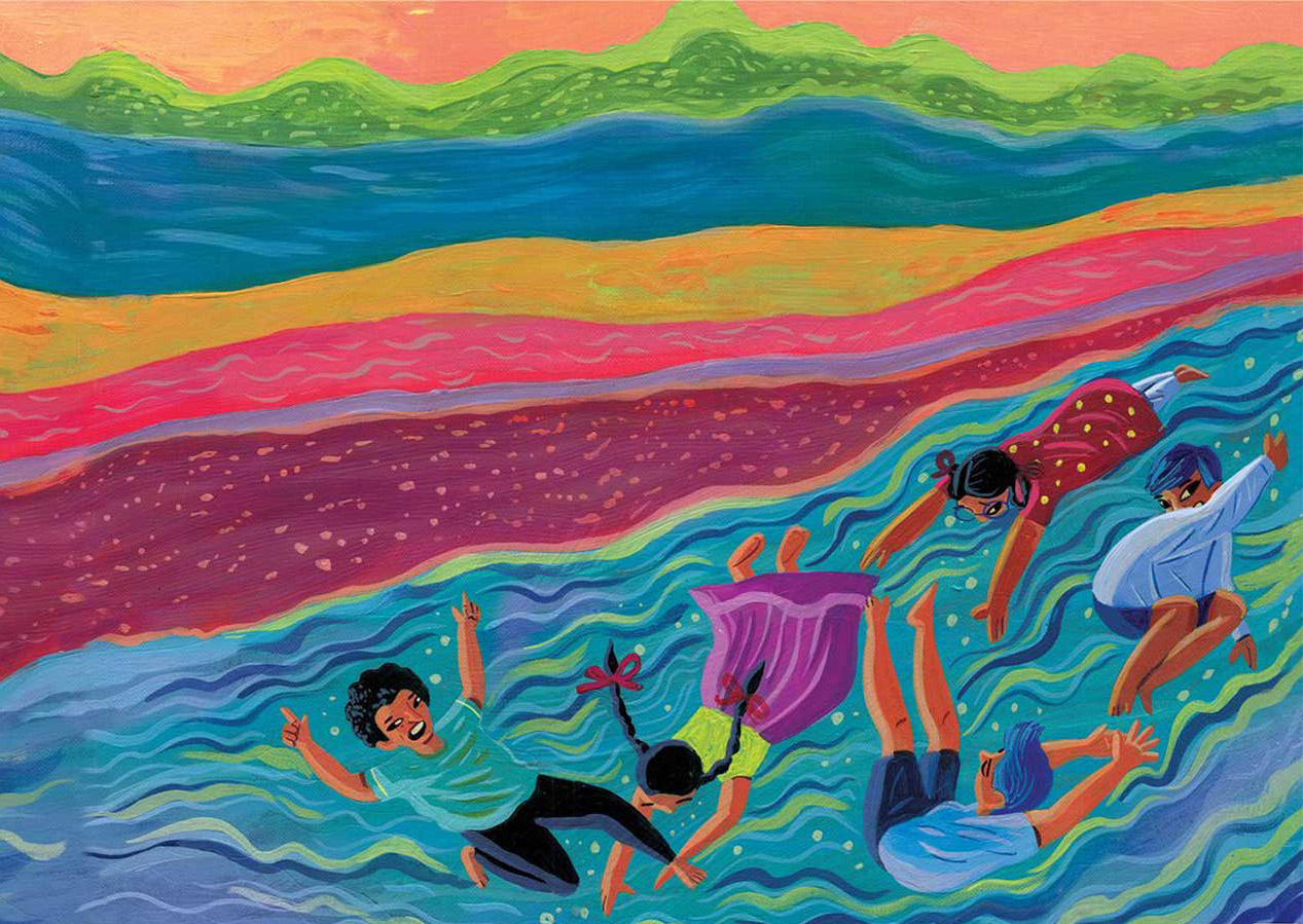 Truyện Ehon - Truyện tranh thai giáo: Bay trên những giọt mưa