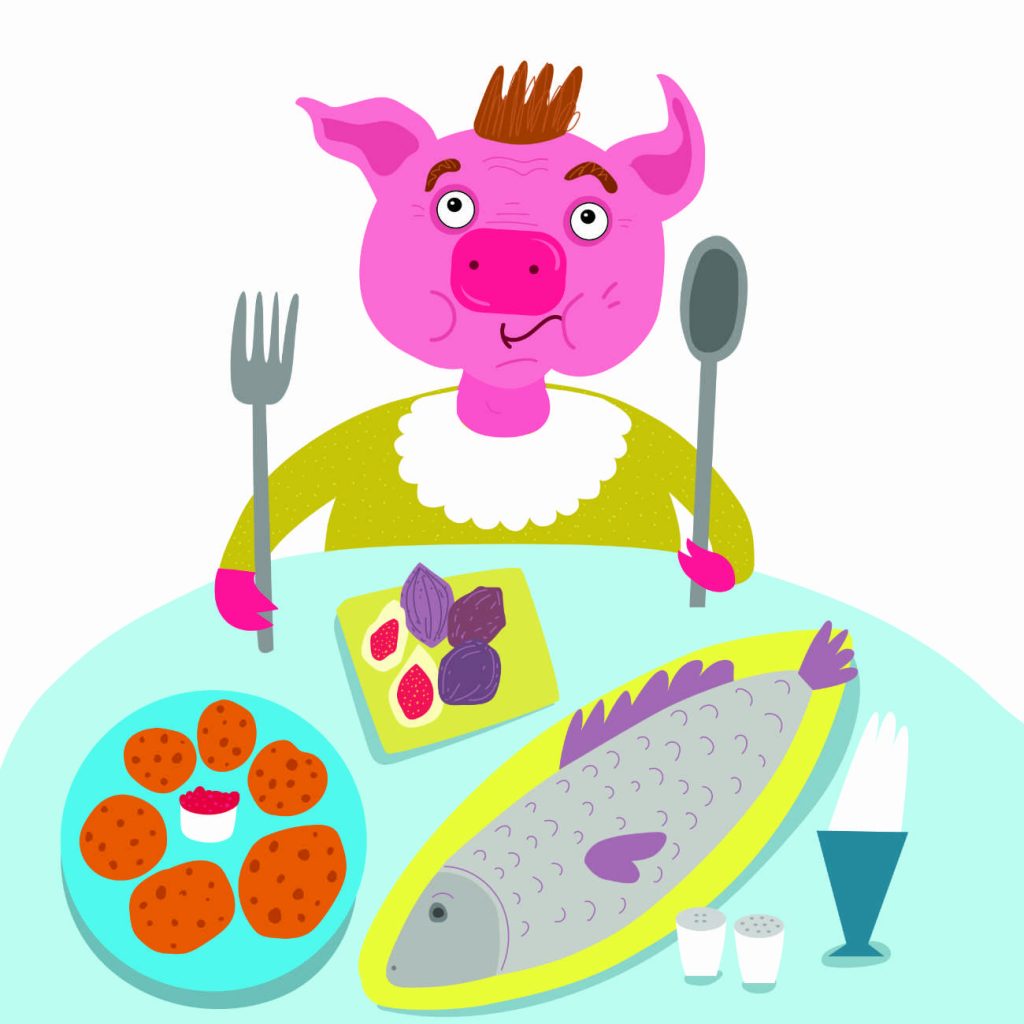 Truyện Ehon - Truyện tranh thai giáo: Chú lợn hồng