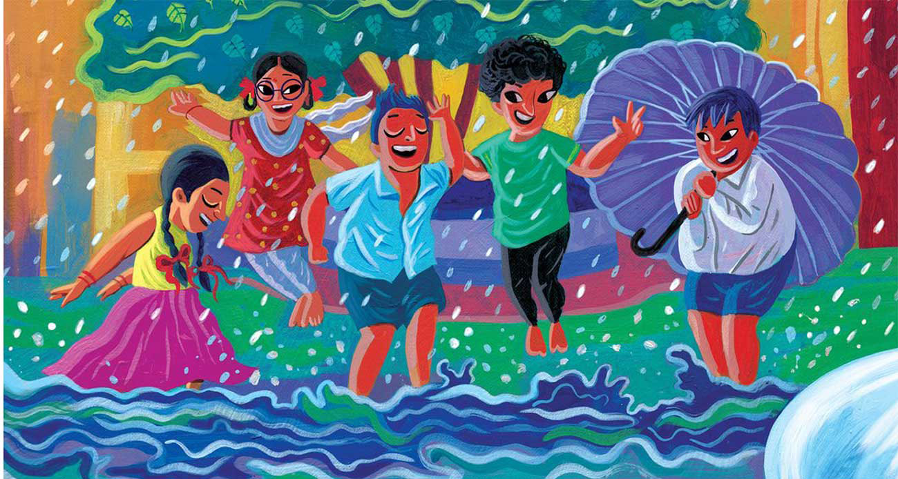 Truyện Ehon - Truyện tranh thai giáo: Bay trên những giọt mưa