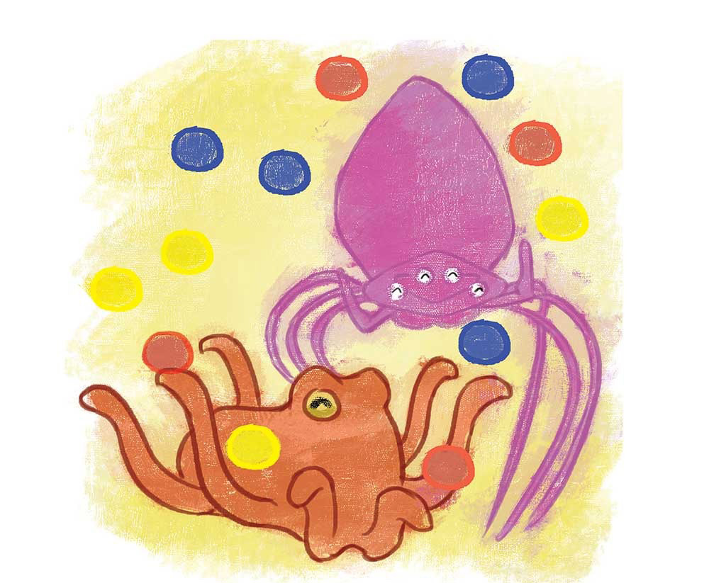 Truyện Ehon - Truyện tranh thai giáo: Bạch tuộc Ollie và nhện Sukey