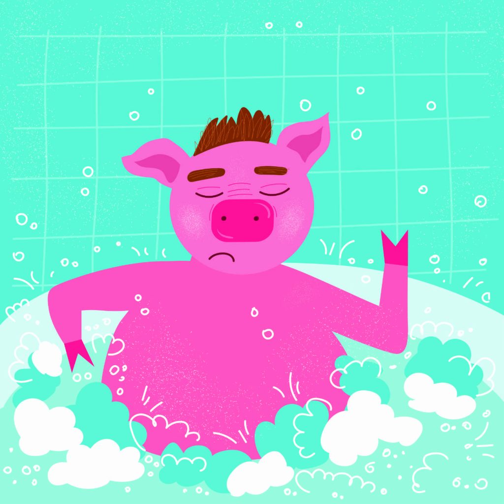 Truyện Ehon - Truyện tranh thai giáo: Chú lợn hồng