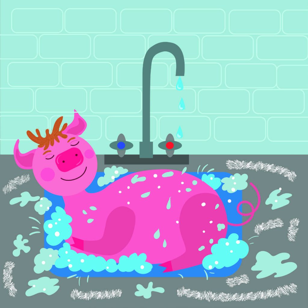 Truyện Ehon - Truyện tranh thai giáo: Chú lợn hồng