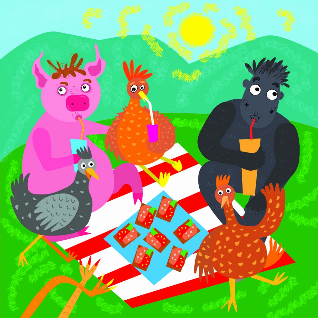 Truyện Ehon - Truyện tranh thai giáo: Chú lợn hồng