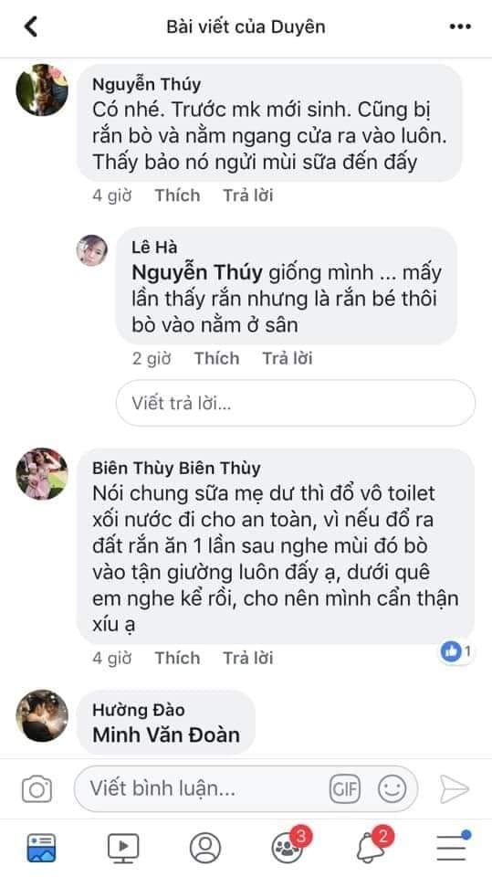 Các Mẹ Bỉm Sữa Đọc Để Cảnh Giác Và Đề Phòng Nhé
Rắn có thích sữa mẹ hay không???😱😰
Chưa có thông tin xác thực hay nghiên cứu chính thức, nhưng ngay sáng ngày 8/1/2020, một bé trai 20 ngày tuổi đã bị tử vong do rắn cạp nia bò vào nhà và cắn bé.
Đây là những thông tin tổng hợp từ các mẹ khác kể lại, các mẹ mới sinh nên đọc để đề phòng và vệ sinh sạch cho bé và đồ dùng của bé nhé❗
Nguồn: tổng hợp