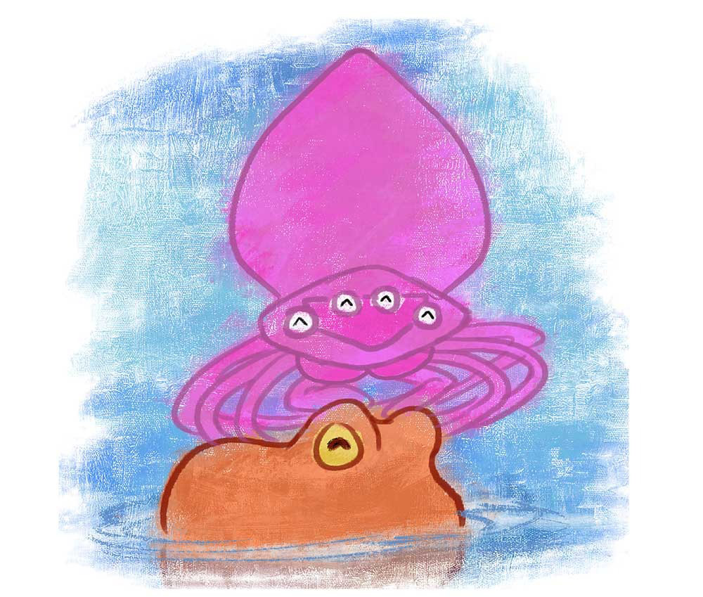 Truyện Ehon - Truyện tranh thai giáo: Bạch tuộc Ollie và nhện Sukey