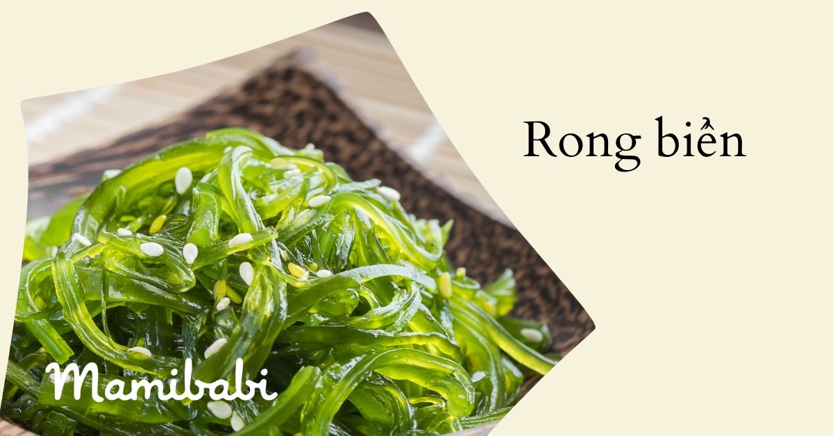 Rong biển là đồ ăn vặt cho bà bầu rất tốt