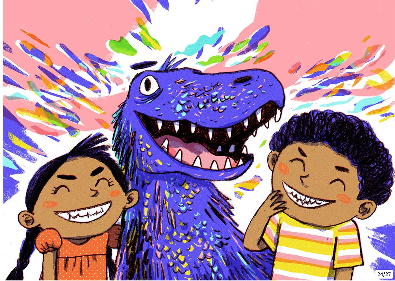 Truyện Ehon - Truyện tranh thai giáo: Khủng long Kaaka