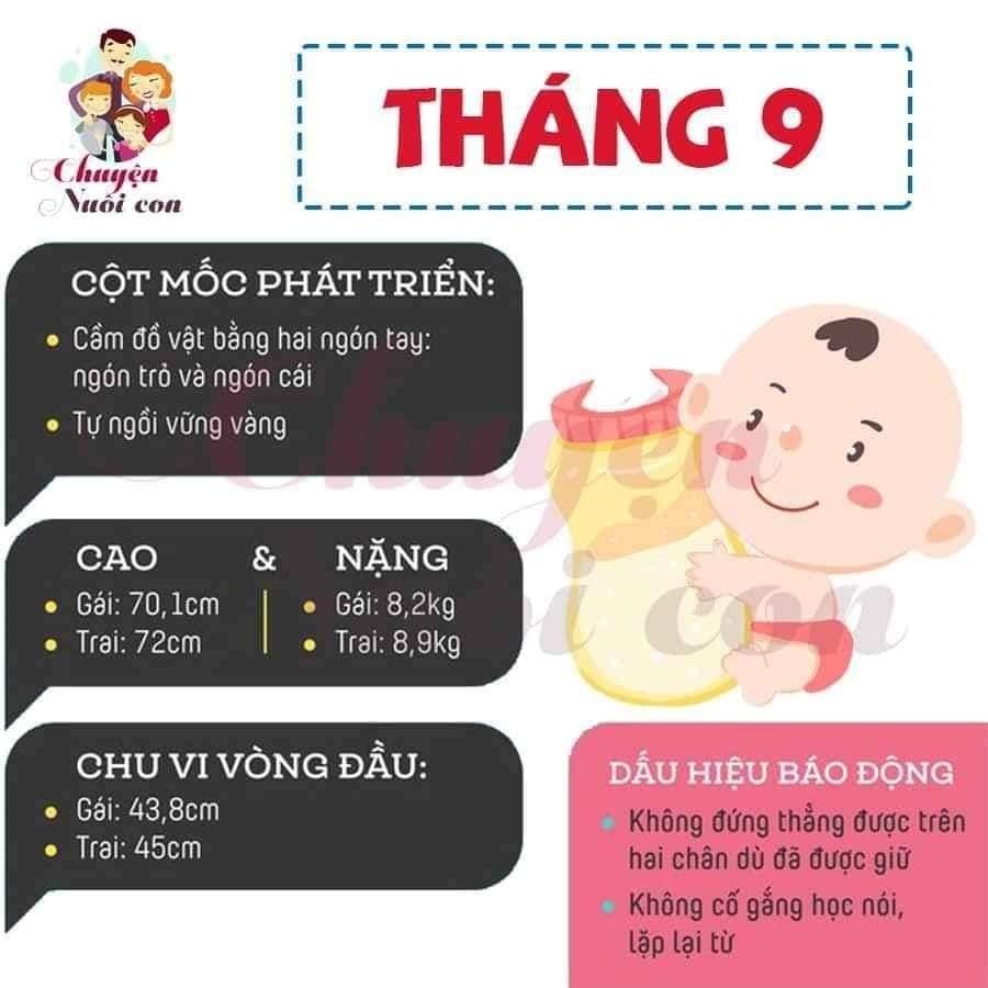 Sự phát triển của con theo từng tháng, bố mẹ tham khảo nè