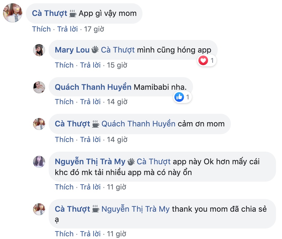 REVIEW CỦA CÁC MOM VỀ MAMIBABI

Mamibabi biết các mom có rất nhiều lựa chọn, cảm ơn các mom đã lựa chọn Mamibabi. Ngày nào đội ngũ admin cũng mở những chia sẻ này ra đọc để có thêm động lực phục vụ các mom đc tốt hơn nữa.

Hôm nay mom nào chưa thai giáo cho bé thì vào thai giáo cho bé ngay nha, bé đang đợi mom đó!!!

From Mamibabi Team with love 🥰🥰😍