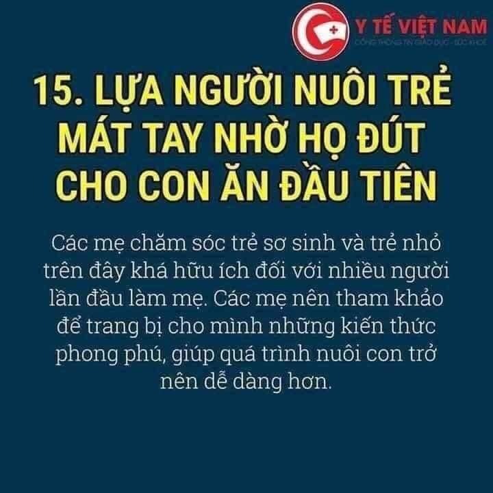Ai sắp làm mẹ mà chưa có kinh nghiệm thì lưu lại nha các mom