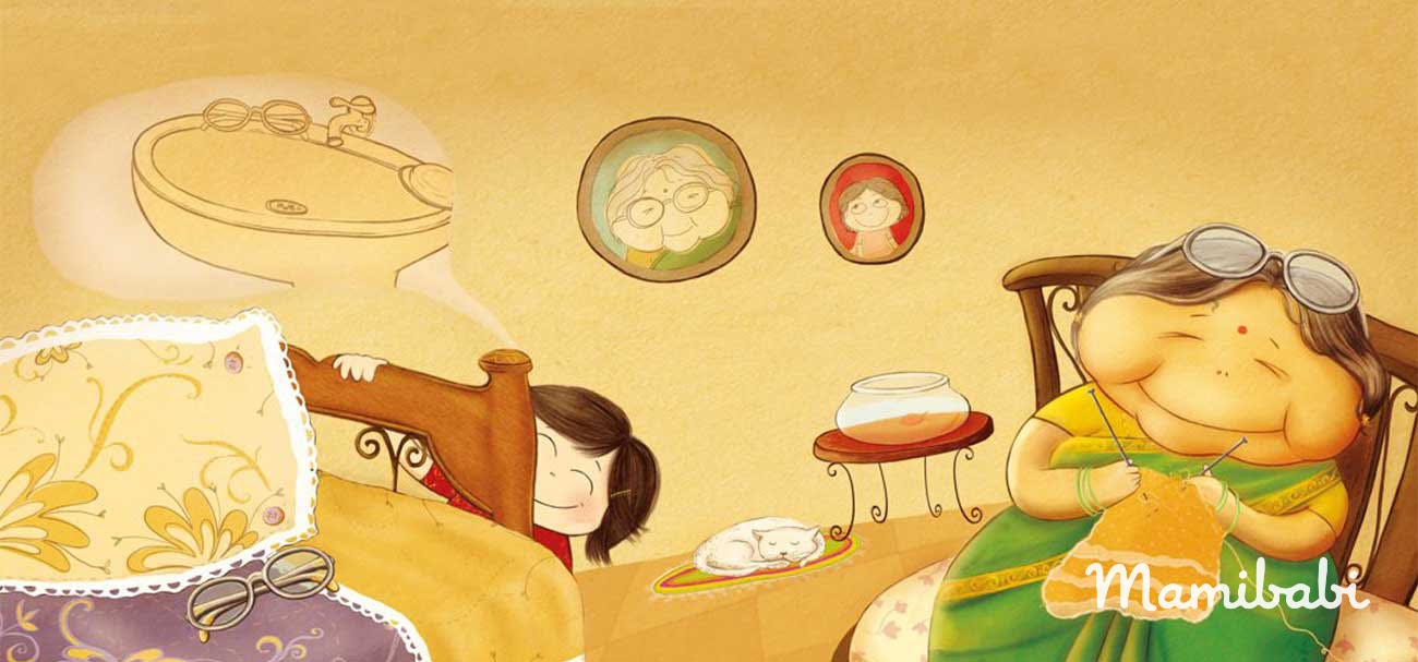 Truyện Ehon - Truyện tranh thai giáo: Cặp kính của bà