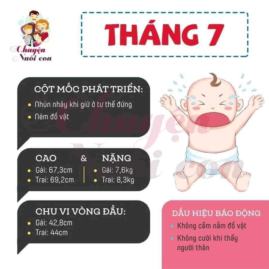 Sự phát triển của con theo từng tháng, bố mẹ tham khảo nè