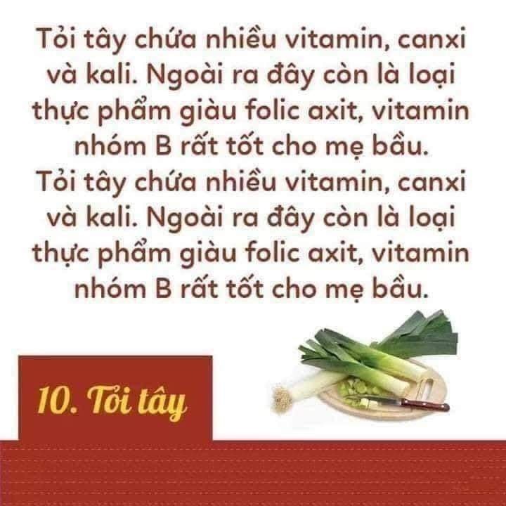 Thực phẩm ngon lại bổ cho mẹ bầu và thai nhi đây các mom nhé!