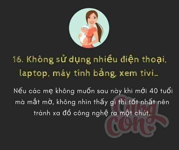 21 điều nhất định phải kiêng kỵ sau sinh