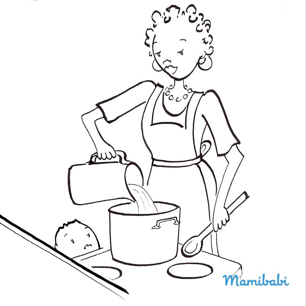 Truyện Ehon - Truyện tranh thai giáo: Có gì trong nồi vậy nhỉ?