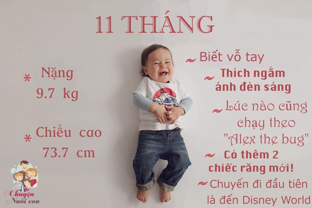 Ba mẹ theo dõi sự phát triển của trẻ sơ sinh qua từng tháng (0 – 12 tháng tuổi) nha 😍