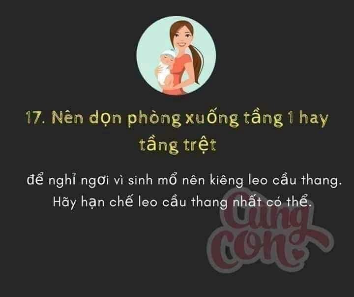 21 điều nhất định phải kiêng kỵ sau sinh