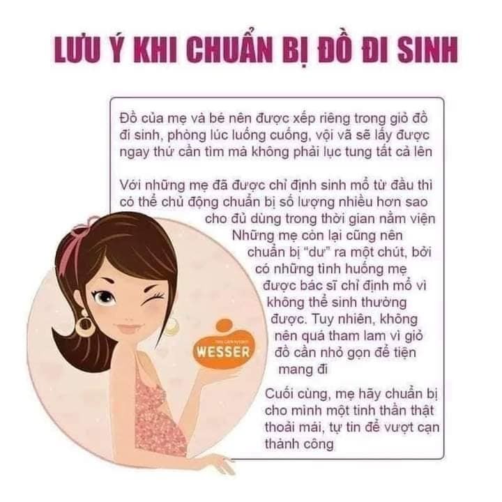 Lưu ý khi chuẩn bị đồ đi sinh
Ba Mẹ hãy lưu lại và chuẩn bị thật đầy đủ cho bé trước khi sinh nhé

Xem danh sách đầy đủ tại đây các mẹ nha:
https://mamibabi.com.vn/danh-sach-do-di-sinh