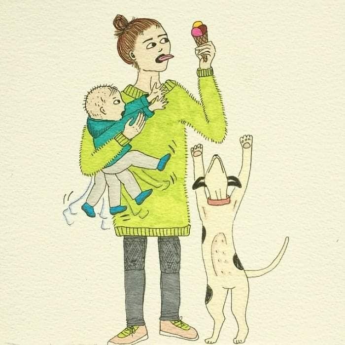 MOM NÀO BẢO Ở NHÀ CHĂM CON NHÀN VÀ SƯỚNG LẮM RA EM KỂ CHO MÀ NGHE 😂😂

Từ bao đời nay, người ta luôn mặc định mẹ ở nhà chăm con là nhàn và sướng, không phải lo đến chuyện đi làm kiếm tiền mưu sinh. Định nghĩa về công việc chăm con trong mắt mọi người đơn giản lắm, đâu có vất vả bằng 8 tiếng ngồi lì văn phòng, đầu tuần họp, cuối tuần báo cáo công việc, sáng đến đúng giờ chấm vân tay, chiều cũng không thể về sớm. Ngay cả chính phụ nữ chúng ta, khi biết có ai đó, bạn bè hay hàng xóm “được” ở nhà chăm con là trầm trồ lên đó sao.

Trong mắt mọi người, tất nhiên bao gồm cả những ông chồng, chăm con là ôm con cả ngày. Cái bọn trẻ con chưa biết đi ấy, tay chân bụ bẫm dễ thương, người thì thơm thơm mùi sữa, ôm cả ngày thì còn gì sung sướng, nhàn hạ bằng.

Nhàn và sướng như vậy nên nếu:

- Ở nhà chăm con mà để nhà cửa bừa bộn, quần áo quên chưa cho vào máy giặt giặt thì sẽ bị hỏi “cả ngày làm việc gì mà để nhà cửa thế này?”.

- Ở nhà chăm con mà chồng nhắn tin, gọi điện chưa trả lời ngay, thì sẽ bị thắc mắc “không biết làm gì mà không nghe máy?”.

- Ở nhà chăm con mà đầu tóc bù xù, quần áo luộm thuộm, thì sẽ bị nói “không biết tự chăm lo cho bản thân, không biết sắp xếp thời gian”.

- Ở nhà chăm con mà cuối ngày chồng về mặt khó chịu, cáu kỉnh, thì sẽ bị mắng “chồng đi làm về mệt không được một lời hỏi han”.

Chăm con cụ thể là công việc gì mà ai cũng bảo là nhàn vậy?

Chăm con hay trông con cụ thể bao hàm những công việc gì? Mà ai cũng trầm trồ, ngưỡng mộ vì là nhàn, vì là sướng. Vâng chúng tôi sướng lắm! Chăm con là tổng hòa của nhiều công việc ai cũng bảo là dễ và vụn vặt ấy.

Chăm con là cho con bú, cho con ăn, vệ sinh cho con, tắm cho con, chơi với con, bế con khi con muốn, nói chuyện với con khi con cần, thức đêm cùng con khi con không chịu ngủ. Chăm con còn là dọn dẹp nhà cửa, chăm con còn là phải luôn vui vẻ, tinh thần thoải mái để đủ sữa cho con.
Chăm con là tắm, là vệ sinh cá nhân thật nhanh, là bật dậy như lò xo khi nghe tiếng con khóc, ọ ọe bên tai. Chăm con là những giấc ngủ lơ mơ, tự dặn mình không được ngủ sâu giấc, còn dậy cho con bú, còn xem con có ra mồ hôi không, còn phải đắp chăn cho con nhỡ con bị lạnh.

Khi con đang ở giai đoạn sơ sinh, người ta sẽ nói “tầm này vẫn chưa vất đâu, giờ nó toàn ngủ và ti mẹ, mẹ tha hồ mà nằm chơi”. Nhưng họ đâu biết rằng một ngày đứa trẻ sơ sinh đại tiện, tiểu tiện bao nhiêu lần và người mẹ khi con ngủ thì còn phải tranh thủ giặt giũ, nấu nướng, dọn dẹp nhà cửa. Rồi còn nhiều vấn đề xảy đến mà mẹ phải một mình xoay xở như con nôn trớ, con bị táo bón, con hắt hơi sổ mũi, con bị rôm sẩy, con bỗng nhiên bỏ bú, con bỗng nhiên ngủ ngày chơi đêm…

Cứ thử trải qua 8 tiếng ở công sở và 8 tiếng ở nhà trông con, xem thời gian nào trôi đi nhanh hơn. Chưa hết đâu, đêm đến các ông chồng được ngủ trọn giấc, mà nếu con có khóc thì cũng trùm chăn kín mít để giấc ngủ không bị ảnh hưởng. Còn một mẹ một con cứ thế hết ôm nhau rồi chơi với nhau cho đến tận sáng.

Khi con đến tuổi ăn dặm, thì công việc vất vả nhất mà người mẹ phải làm là tìm ra phương pháp ăn phù hợp với con. Nhưng thực tế công việc này chưa vất vả bằng việc phải đứng ra bảo vệ chính kiến trước lời khuyên chẳng đâu vào đâu của mọi người xung quanh. Nếu con bụ bẫm thì không sao, con mà “còi” mặc dù nó nhanh nhẹn thì kiểu gì cũng bị mắng xối xả, “có mỗi việc cho nó ăn mà cũng không xong”, “để con còi dí thế à”, “chăm con kiểu gì vậy”.

Đến lúc con biết đi, chuyển sang ăn cơm, nói được nhiều hơn, thì người mẹ lại phải lo dạy con thế nào, đối phó với những khủng hoảng của con ra sao. Khi ấy con không vâng, ạ, dạ, thưa với người lớn, con ngang bướng, ương ngạch, nghịch ngợm thì cũng đổ lỗi hết lên đầu người mẹ rằng “mẹ không biết dạy con”, “con hư tại mẹ”.

Nếu ai thắc mắc vợ ở nhà làm gì thì hãy thử dành 1 ngày ở nhà chăm con toàn thời gian, nếu không thì thử thức một đêm chơi với con, sẽ có câu trả lời ngay. Đảm bảo các ông chồng sẽ sợ “xanh mặt”, thà đi làm còn hơn phải ở nhà chơi với con. Khi đã hiểu rồi thì xin đừng quát tháo, so bì hay coi thường những người làm mẹ. Họ thực sự là “siêu nhân” đấy, không phải người bình thường đâu!

- Illustration by Jade Nordahl