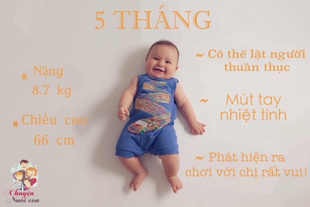 Ba mẹ theo dõi sự phát triển của trẻ sơ sinh qua từng tháng (0 – 12 tháng tuổi) nha 😍