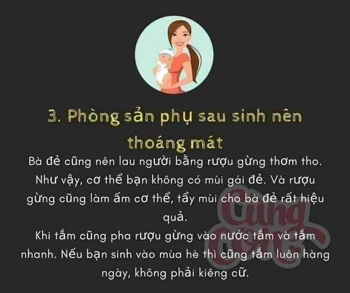 21 điều nhất định phải kiêng kỵ sau sinh