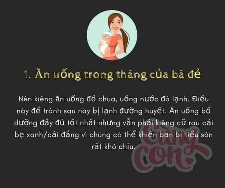 21 điều nhất định phải kiêng kỵ sau sinh