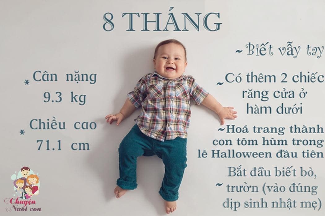 Ba mẹ theo dõi sự phát triển của trẻ sơ sinh qua từng tháng (0 – 12 tháng tuổi) nha 😍