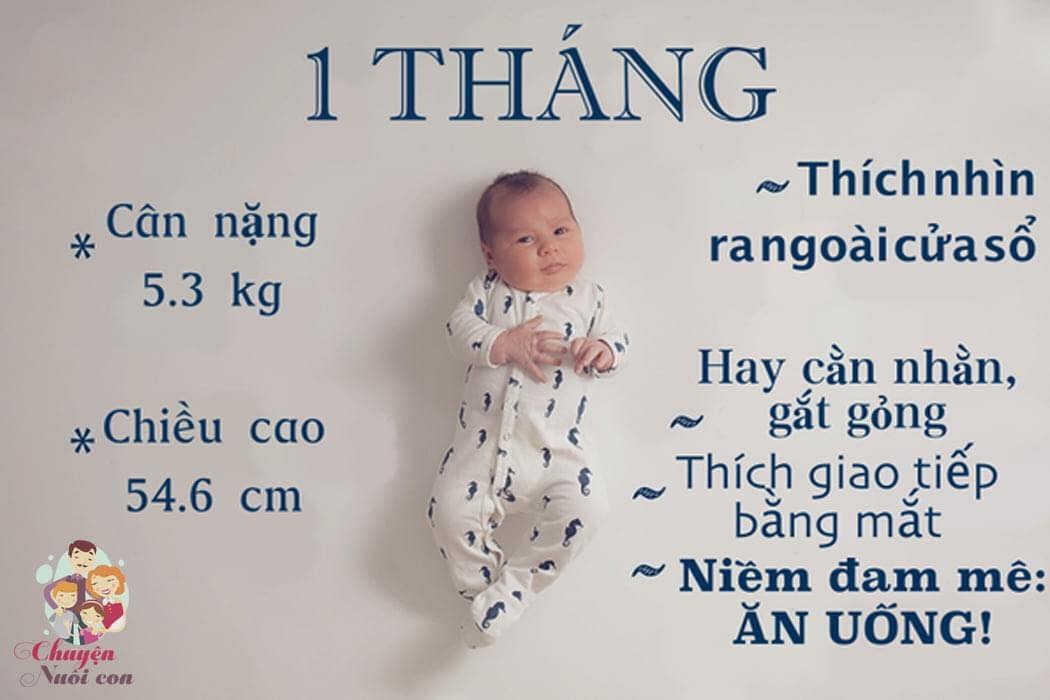 Ba mẹ theo dõi sự phát triển của trẻ sơ sinh qua từng tháng (0 – 12 tháng tuổi) nha 😍