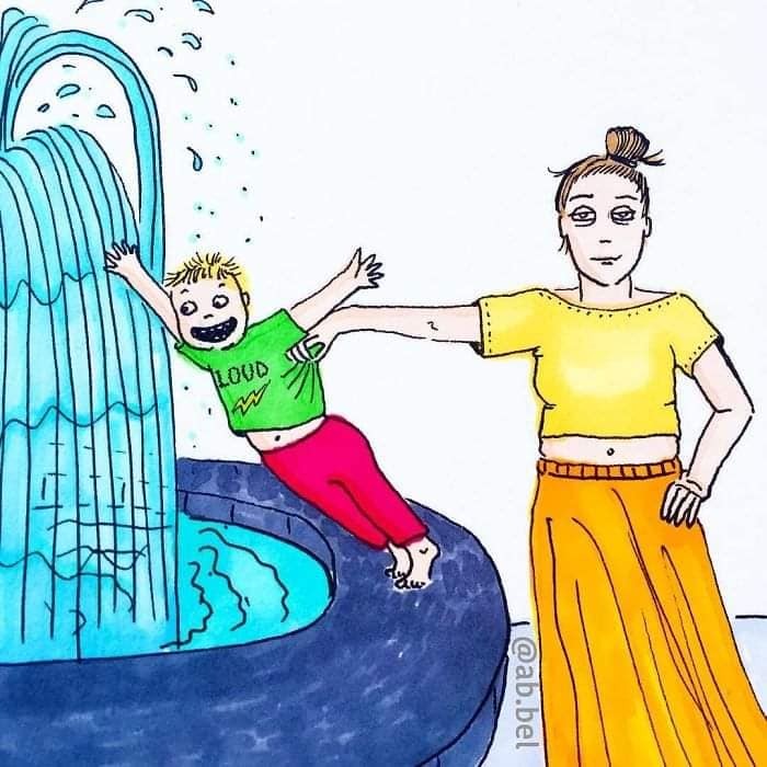 MOM NÀO BẢO Ở NHÀ CHĂM CON NHÀN VÀ SƯỚNG LẮM RA EM KỂ CHO MÀ NGHE 😂😂

Từ bao đời nay, người ta luôn mặc định mẹ ở nhà chăm con là nhàn và sướng, không phải lo đến chuyện đi làm kiếm tiền mưu sinh. Định nghĩa về công việc chăm con trong mắt mọi người đơn giản lắm, đâu có vất vả bằng 8 tiếng ngồi lì văn phòng, đầu tuần họp, cuối tuần báo cáo công việc, sáng đến đúng giờ chấm vân tay, chiều cũng không thể về sớm. Ngay cả chính phụ nữ chúng ta, khi biết có ai đó, bạn bè hay hàng xóm “được” ở nhà chăm con là trầm trồ lên đó sao.

Trong mắt mọi người, tất nhiên bao gồm cả những ông chồng, chăm con là ôm con cả ngày. Cái bọn trẻ con chưa biết đi ấy, tay chân bụ bẫm dễ thương, người thì thơm thơm mùi sữa, ôm cả ngày thì còn gì sung sướng, nhàn hạ bằng.

Nhàn và sướng như vậy nên nếu:

- Ở nhà chăm con mà để nhà cửa bừa bộn, quần áo quên chưa cho vào máy giặt giặt thì sẽ bị hỏi “cả ngày làm việc gì mà để nhà cửa thế này?”.

- Ở nhà chăm con mà chồng nhắn tin, gọi điện chưa trả lời ngay, thì sẽ bị thắc mắc “không biết làm gì mà không nghe máy?”.

- Ở nhà chăm con mà đầu tóc bù xù, quần áo luộm thuộm, thì sẽ bị nói “không biết tự chăm lo cho bản thân, không biết sắp xếp thời gian”.

- Ở nhà chăm con mà cuối ngày chồng về mặt khó chịu, cáu kỉnh, thì sẽ bị mắng “chồng đi làm về mệt không được một lời hỏi han”.

Chăm con cụ thể là công việc gì mà ai cũng bảo là nhàn vậy?

Chăm con hay trông con cụ thể bao hàm những công việc gì? Mà ai cũng trầm trồ, ngưỡng mộ vì là nhàn, vì là sướng. Vâng chúng tôi sướng lắm! Chăm con là tổng hòa của nhiều công việc ai cũng bảo là dễ và vụn vặt ấy.

Chăm con là cho con bú, cho con ăn, vệ sinh cho con, tắm cho con, chơi với con, bế con khi con muốn, nói chuyện với con khi con cần, thức đêm cùng con khi con không chịu ngủ. Chăm con còn là dọn dẹp nhà cửa, chăm con còn là phải luôn vui vẻ, tinh thần thoải mái để đủ sữa cho con.
Chăm con là tắm, là vệ sinh cá nhân thật nhanh, là bật dậy như lò xo khi nghe tiếng con khóc, ọ ọe bên tai. Chăm con là những giấc ngủ lơ mơ, tự dặn mình không được ngủ sâu giấc, còn dậy cho con bú, còn xem con có ra mồ hôi không, còn phải đắp chăn cho con nhỡ con bị lạnh.

Khi con đang ở giai đoạn sơ sinh, người ta sẽ nói “tầm này vẫn chưa vất đâu, giờ nó toàn ngủ và ti mẹ, mẹ tha hồ mà nằm chơi”. Nhưng họ đâu biết rằng một ngày đứa trẻ sơ sinh đại tiện, tiểu tiện bao nhiêu lần và người mẹ khi con ngủ thì còn phải tranh thủ giặt giũ, nấu nướng, dọn dẹp nhà cửa. Rồi còn nhiều vấn đề xảy đến mà mẹ phải một mình xoay xở như con nôn trớ, con bị táo bón, con hắt hơi sổ mũi, con bị rôm sẩy, con bỗng nhiên bỏ bú, con bỗng nhiên ngủ ngày chơi đêm…

Cứ thử trải qua 8 tiếng ở công sở và 8 tiếng ở nhà trông con, xem thời gian nào trôi đi nhanh hơn. Chưa hết đâu, đêm đến các ông chồng được ngủ trọn giấc, mà nếu con có khóc thì cũng trùm chăn kín mít để giấc ngủ không bị ảnh hưởng. Còn một mẹ một con cứ thế hết ôm nhau rồi chơi với nhau cho đến tận sáng.

Khi con đến tuổi ăn dặm, thì công việc vất vả nhất mà người mẹ phải làm là tìm ra phương pháp ăn phù hợp với con. Nhưng thực tế công việc này chưa vất vả bằng việc phải đứng ra bảo vệ chính kiến trước lời khuyên chẳng đâu vào đâu của mọi người xung quanh. Nếu con bụ bẫm thì không sao, con mà “còi” mặc dù nó nhanh nhẹn thì kiểu gì cũng bị mắng xối xả, “có mỗi việc cho nó ăn mà cũng không xong”, “để con còi dí thế à”, “chăm con kiểu gì vậy”.

Đến lúc con biết đi, chuyển sang ăn cơm, nói được nhiều hơn, thì người mẹ lại phải lo dạy con thế nào, đối phó với những khủng hoảng của con ra sao. Khi ấy con không vâng, ạ, dạ, thưa với người lớn, con ngang bướng, ương ngạch, nghịch ngợm thì cũng đổ lỗi hết lên đầu người mẹ rằng “mẹ không biết dạy con”, “con hư tại mẹ”.

Nếu ai thắc mắc vợ ở nhà làm gì thì hãy thử dành 1 ngày ở nhà chăm con toàn thời gian, nếu không thì thử thức một đêm chơi với con, sẽ có câu trả lời ngay. Đảm bảo các ông chồng sẽ sợ “xanh mặt”, thà đi làm còn hơn phải ở nhà chơi với con. Khi đã hiểu rồi thì xin đừng quát tháo, so bì hay coi thường những người làm mẹ. Họ thực sự là “siêu nhân” đấy, không phải người bình thường đâu!

- Illustration by Jade Nordahl