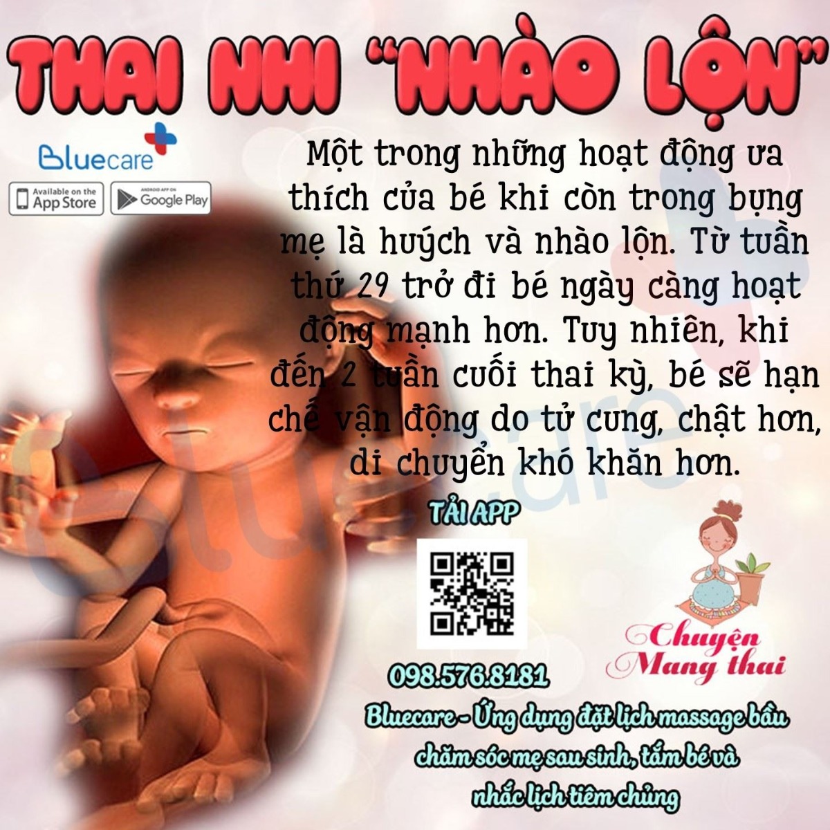 Trong bụng mẹ chúng tớ cũng bận phết đấy 😂