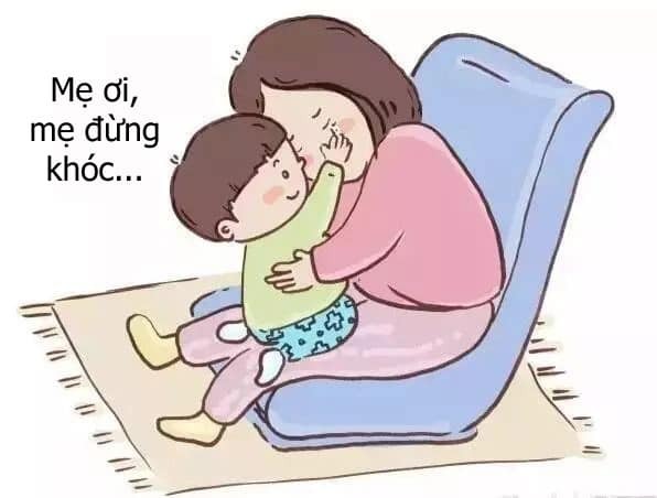 Bộ tranh: Mẹ luôn nghĩ mình yêu con nhất, nhưng bé còn yêu mẹ nhiều hơn thế ❤️