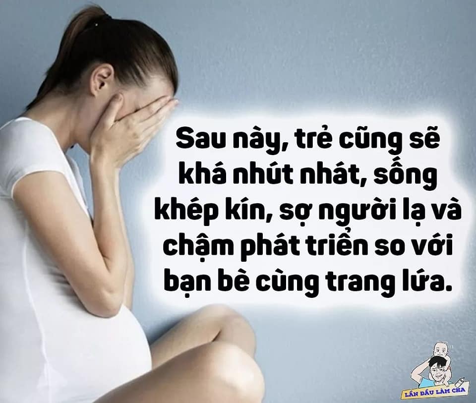 Để mẹ bầu buồn khóc có hại với thai nhi lắm nhé