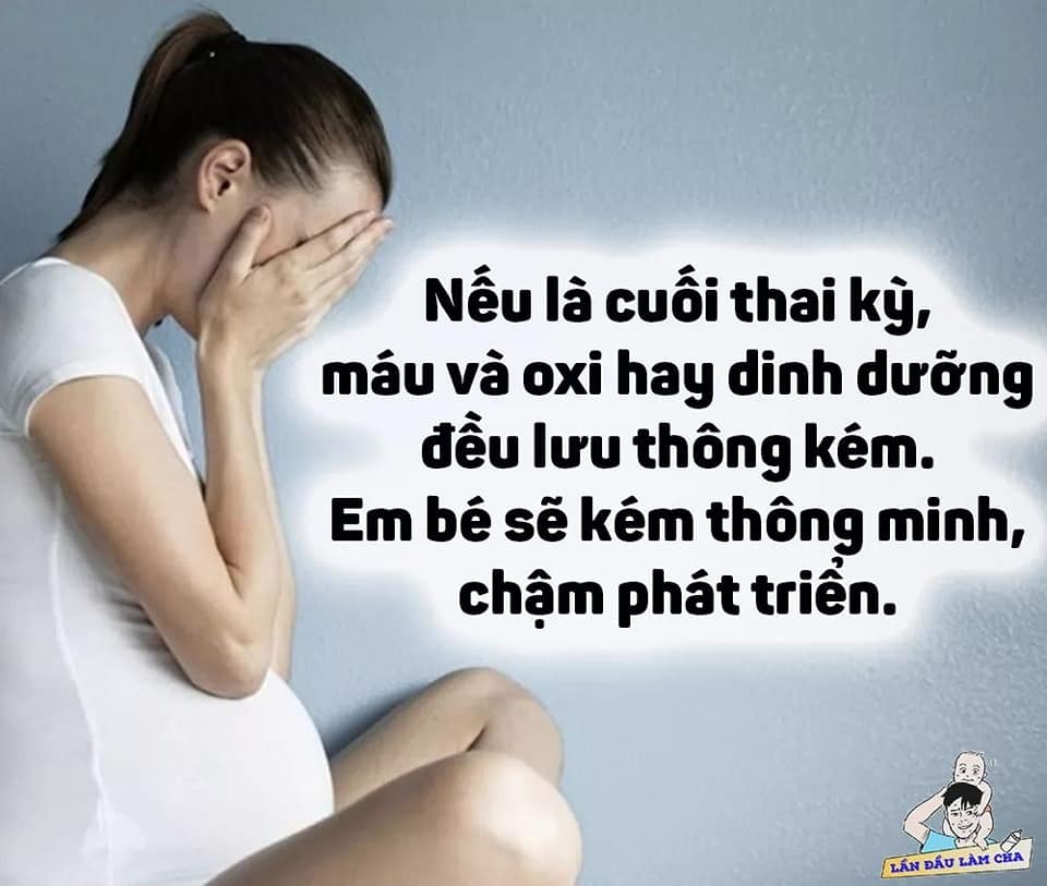 Để mẹ bầu buồn khóc có hại với thai nhi lắm nhé