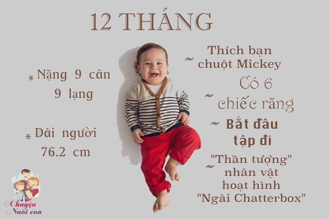Ba mẹ theo dõi sự phát triển của trẻ sơ sinh qua từng tháng (0 – 12 tháng tuổi) nha 😍
